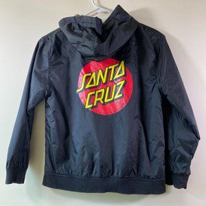 Santa Cruz Skateboards Boy's Windbreaker Jacket, Size Medium